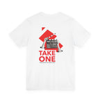 Take One Cinematic Clapperboard T-Shirt | Modern Film Maker Graphic Tee