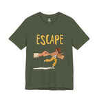 Escape Almost - Sarcastic Running Woman Caught by Hand Graphic T-Shirt