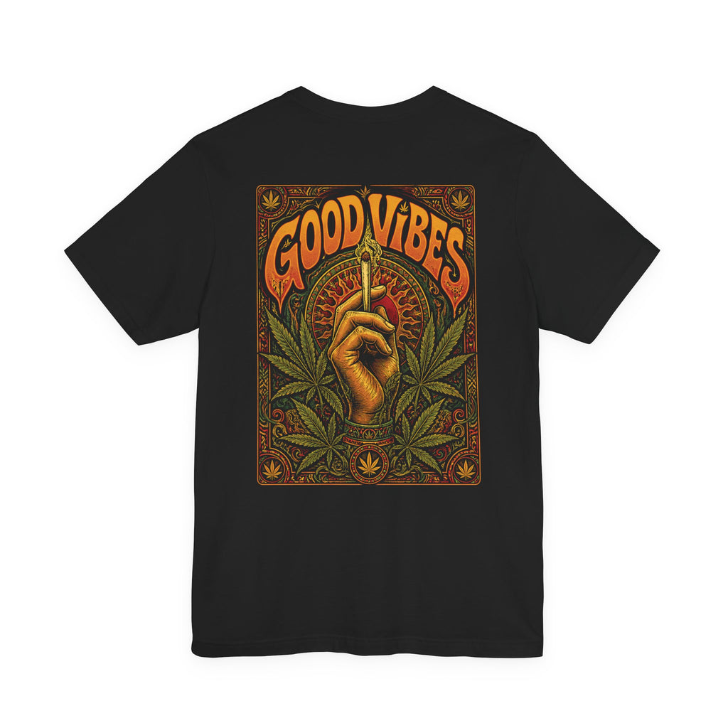 Psychedelic "Good Vibes" T-Shirt | Vintage 70s Stoner Graphic Tee