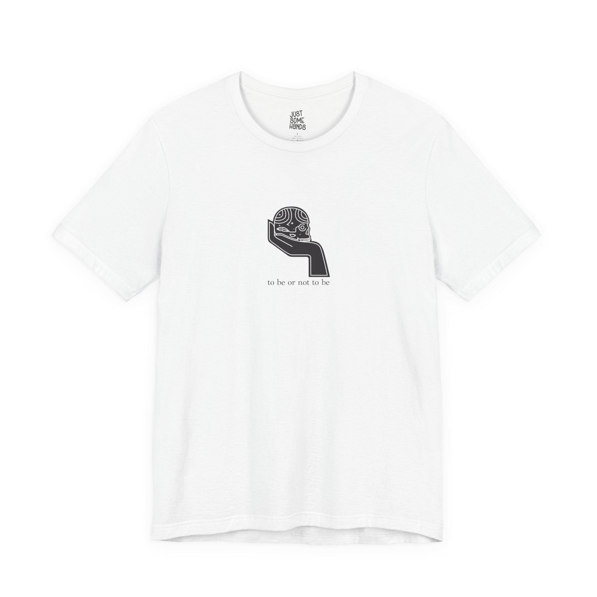 To Be or Not To Be Existential Skull T-Shirt | Minimalist Aesthetic Graphic Tee