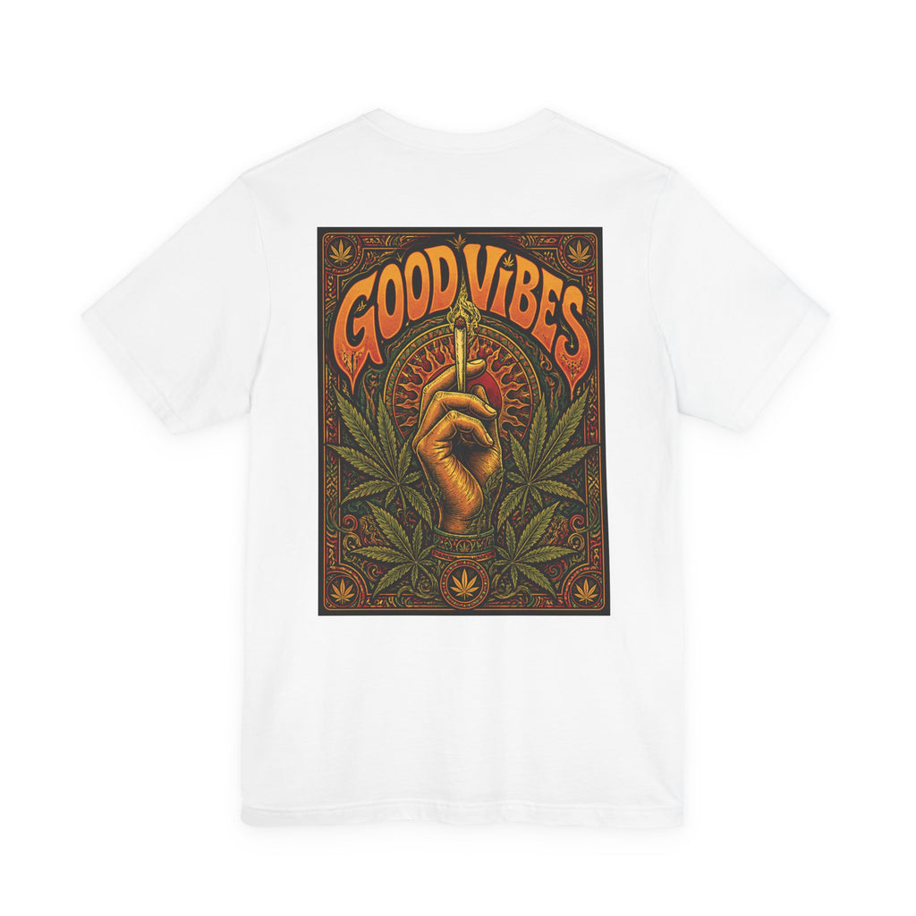 Psychedelic "Good Vibes" T-Shirt | Vintage 70s Stoner Graphic Tee