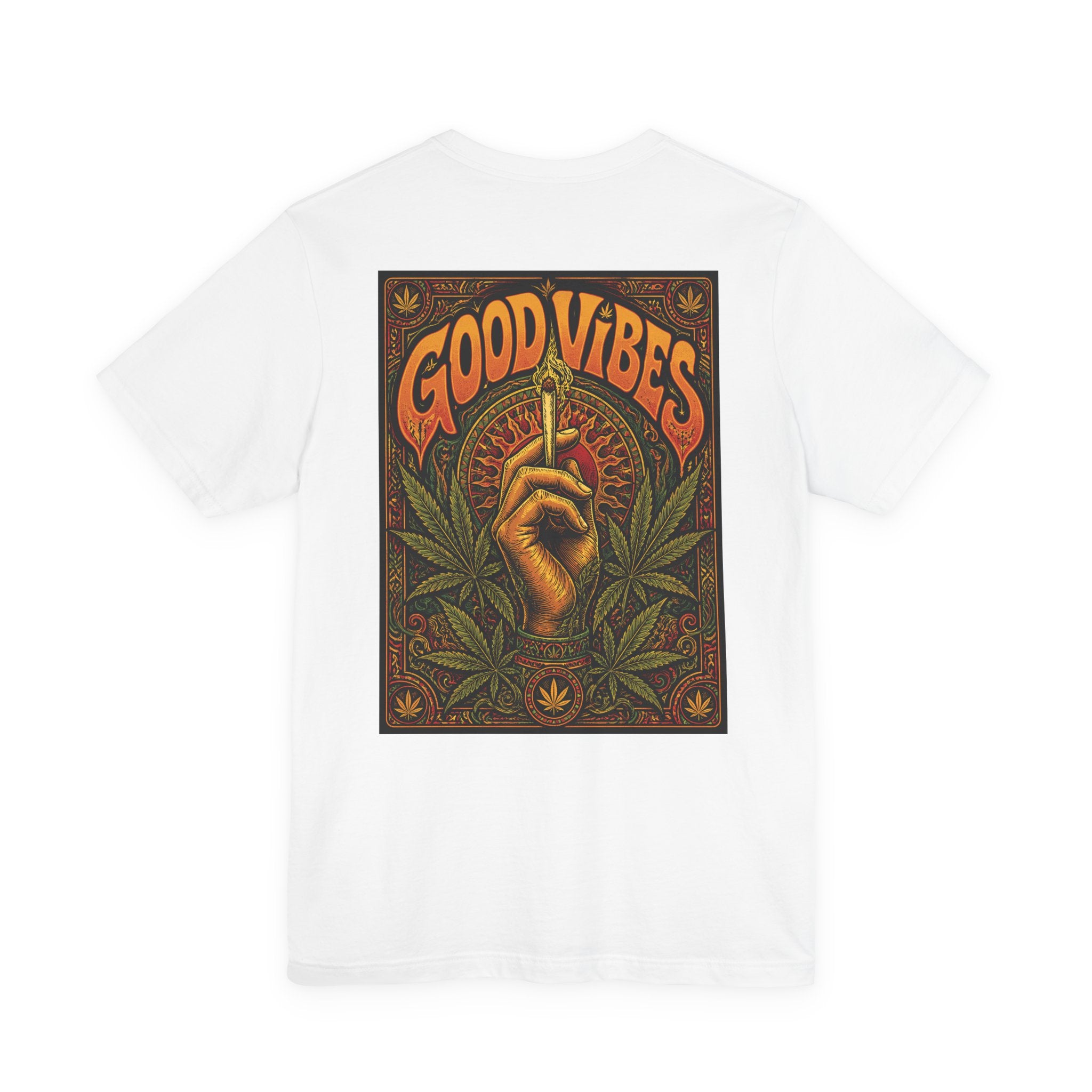 Psychedelic "Good Vibes" T-Shirt | Vintage 70s Stoner Graphic Tee