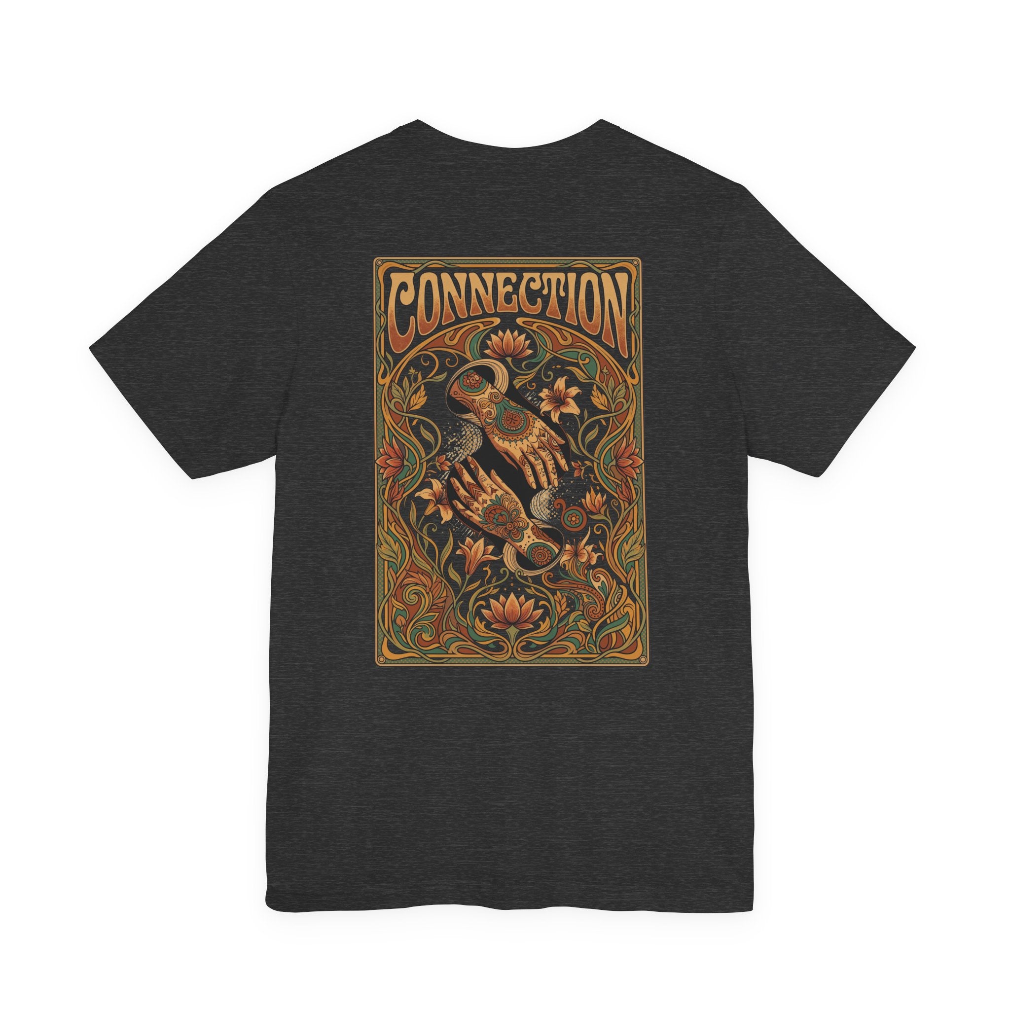 Psychedelic "Connection" Hand T-Shirt | Vintage Art Nouveau Graphic Tee