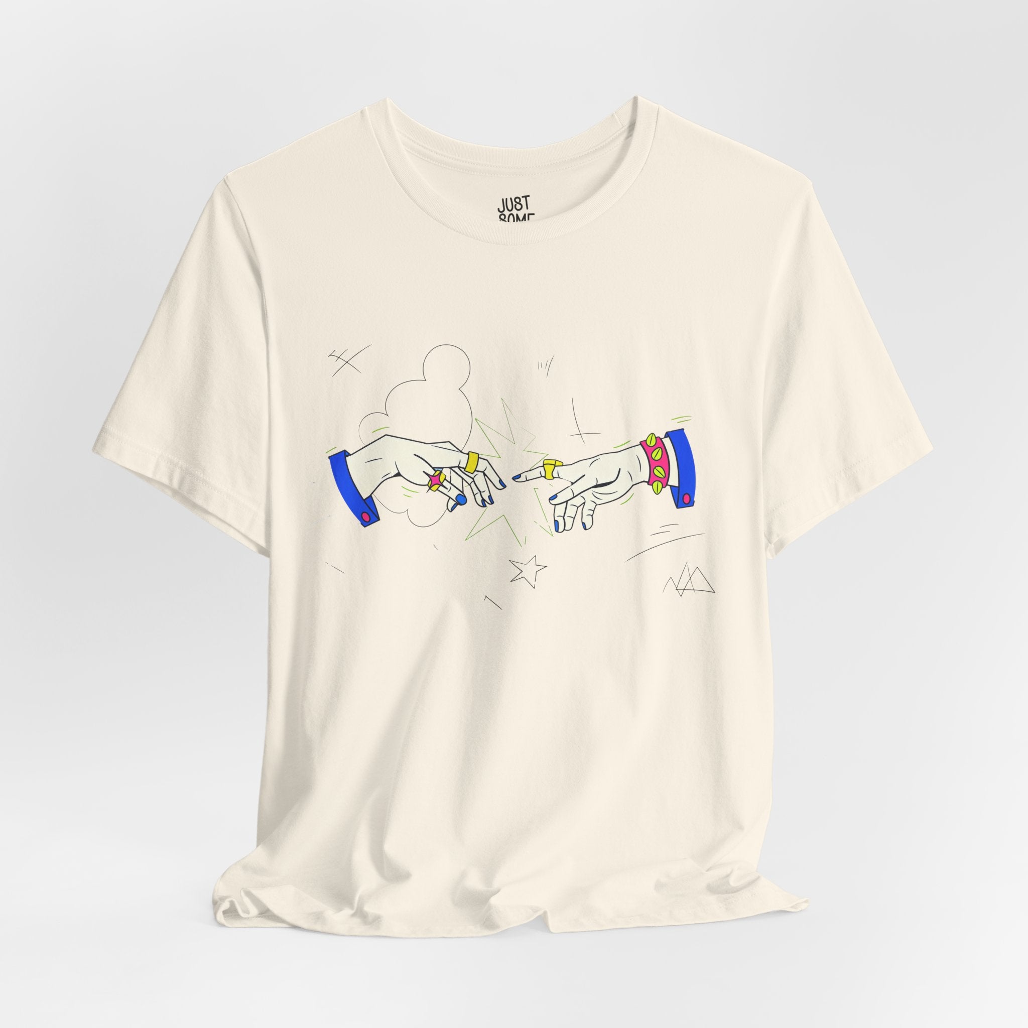 Modern Creation Punk Hands T-Shirt | Pop-Art Graphic Tee