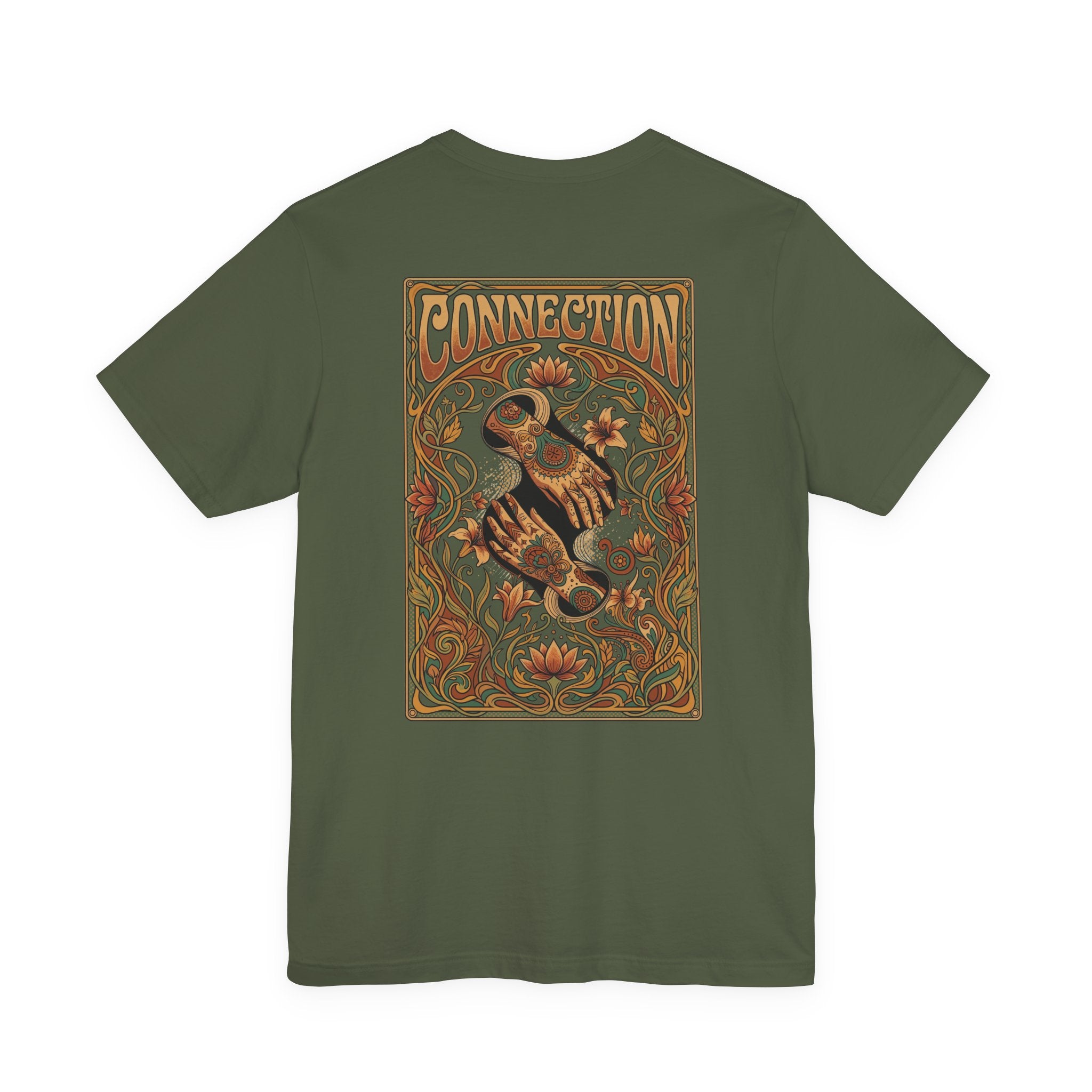 Psychedelic "Connection" Hand T-Shirt | Vintage Art Nouveau Graphic Tee