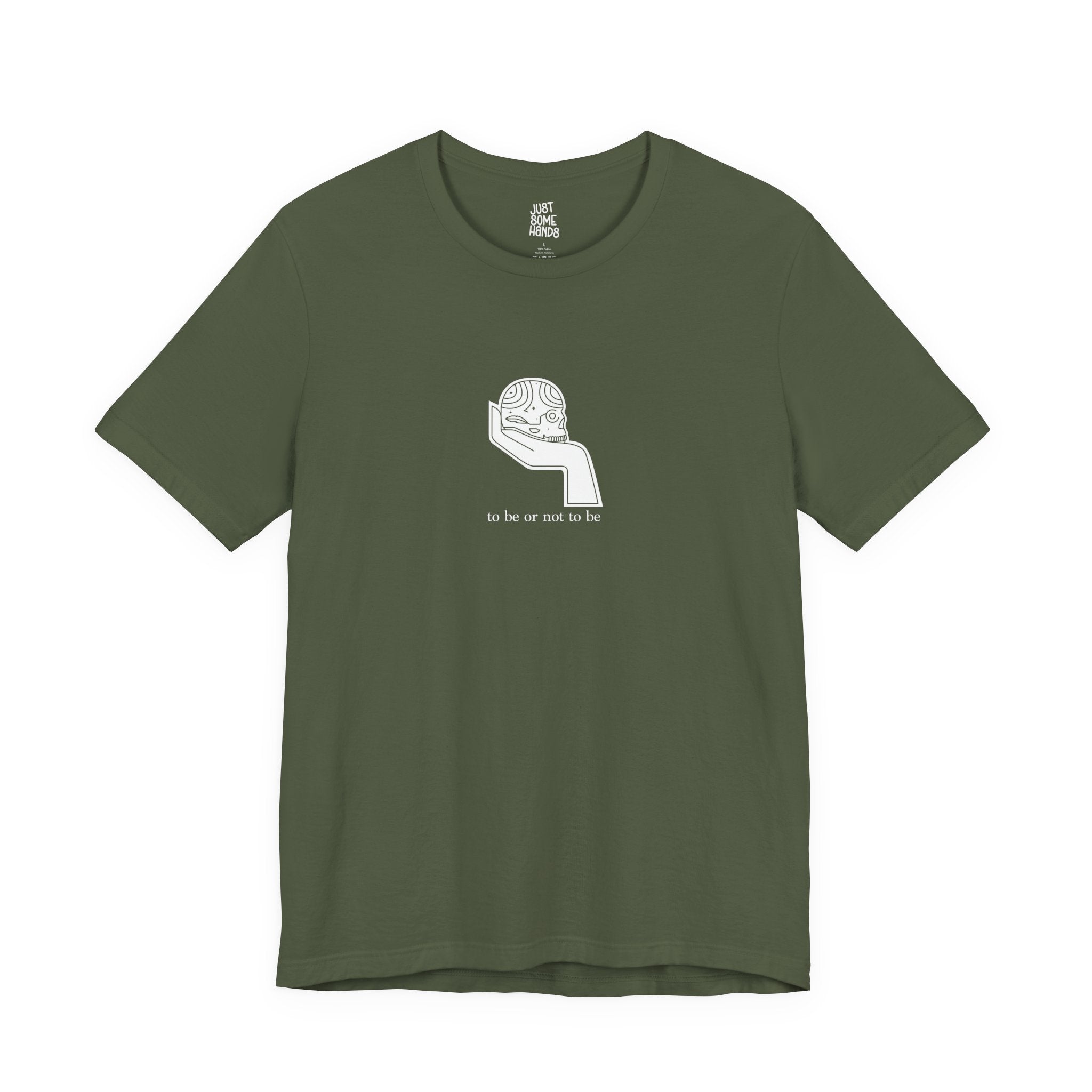 To Be or Not To Be Existential Skull T-Shirt | Minimalist Aesthetic Graphic Tee