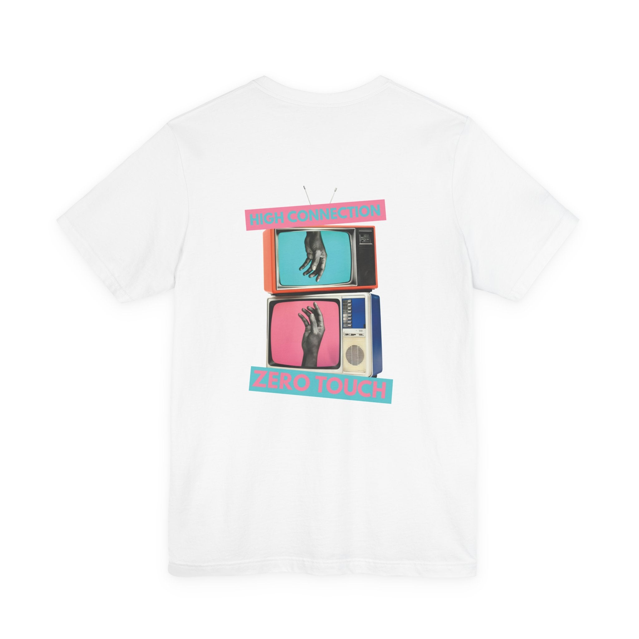 High Connection, Zero Touch Retro TV T-Shirt | Digital Age Aesthetic Tee